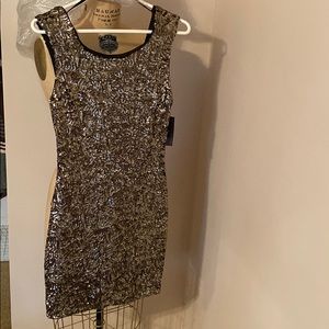 Brand new Zara gold sequin cocktail dress